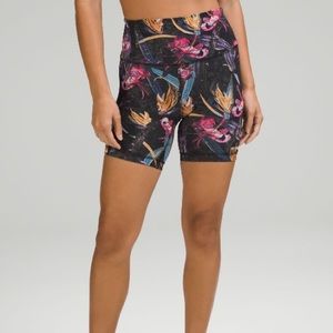 Lululemon Wunder Train High-Rise Short 6" Veiled Floral Multi Black - Size 6